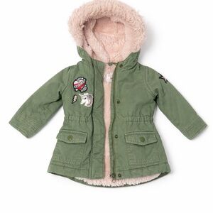 The Children's Place Cream Fuzzy Jacket